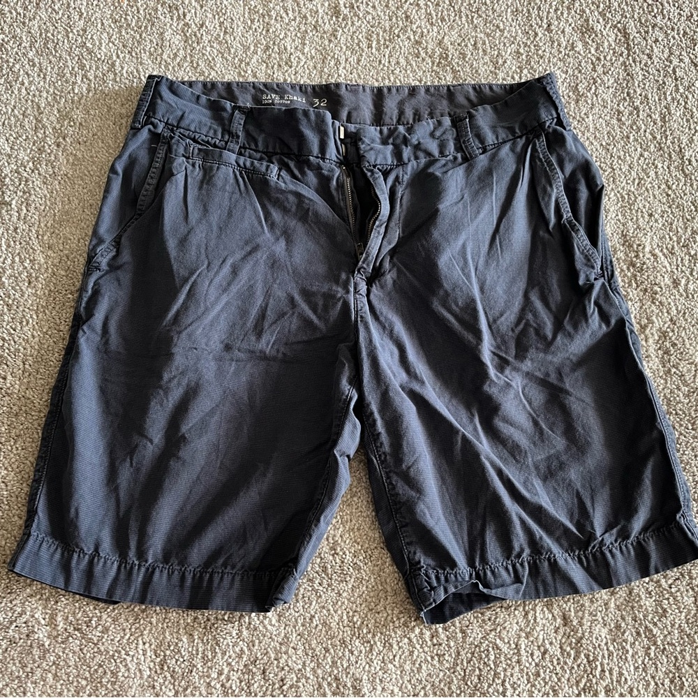 Men's blue-grey cotton shorts sz 32